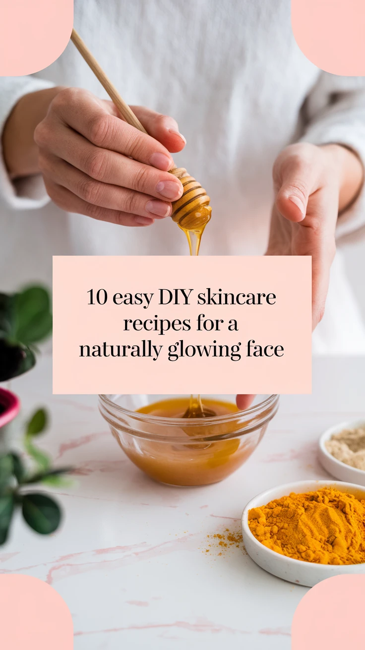 10 Easy DIY Skincare Recipes for a Naturally Glowing Face