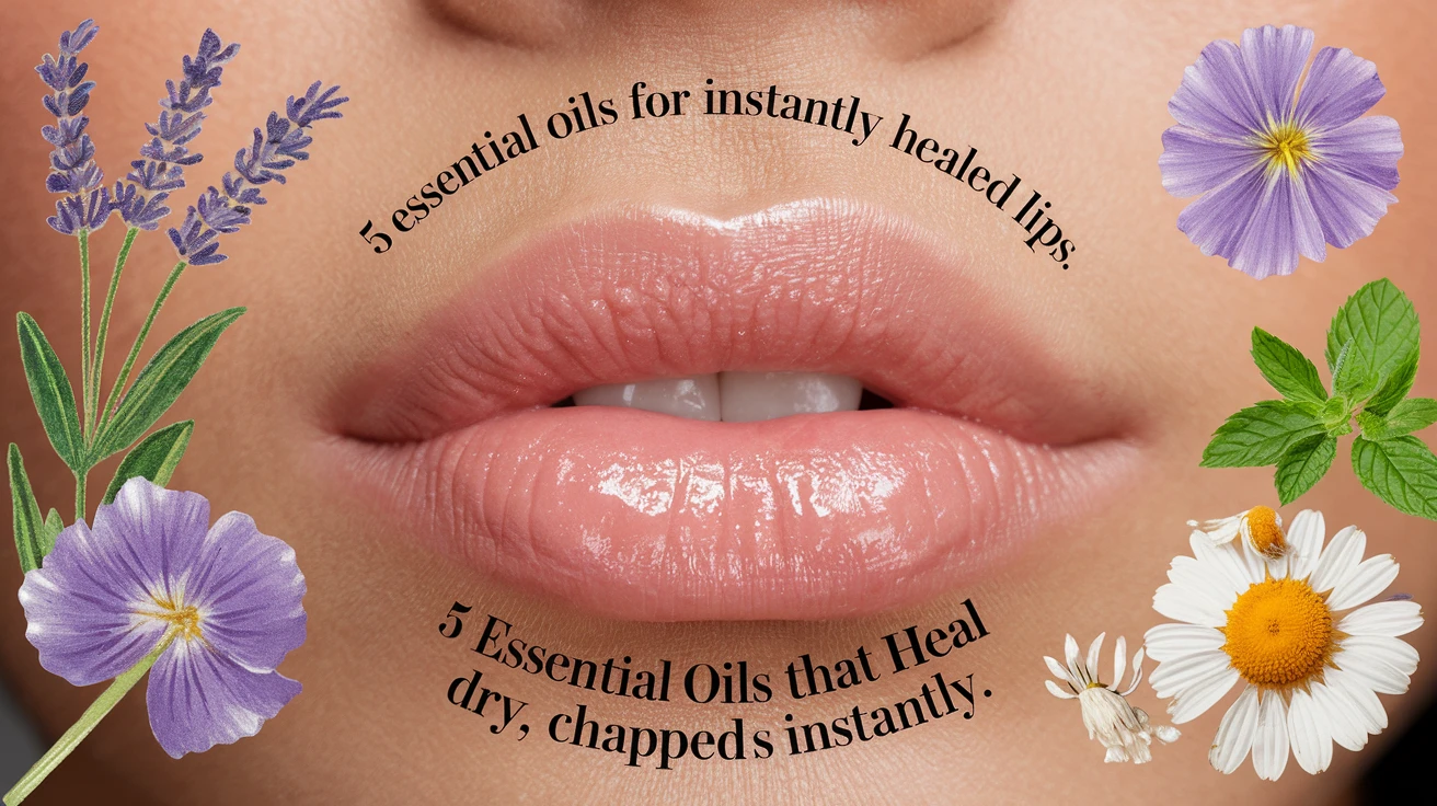 5 Essential Oils That Heal Dry, Chapped Lips Instantly