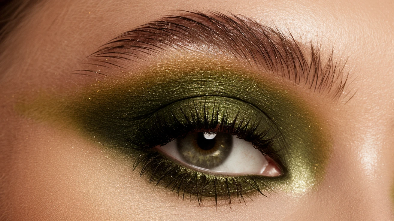 1. The Perfect Olive Green Smokey Eye