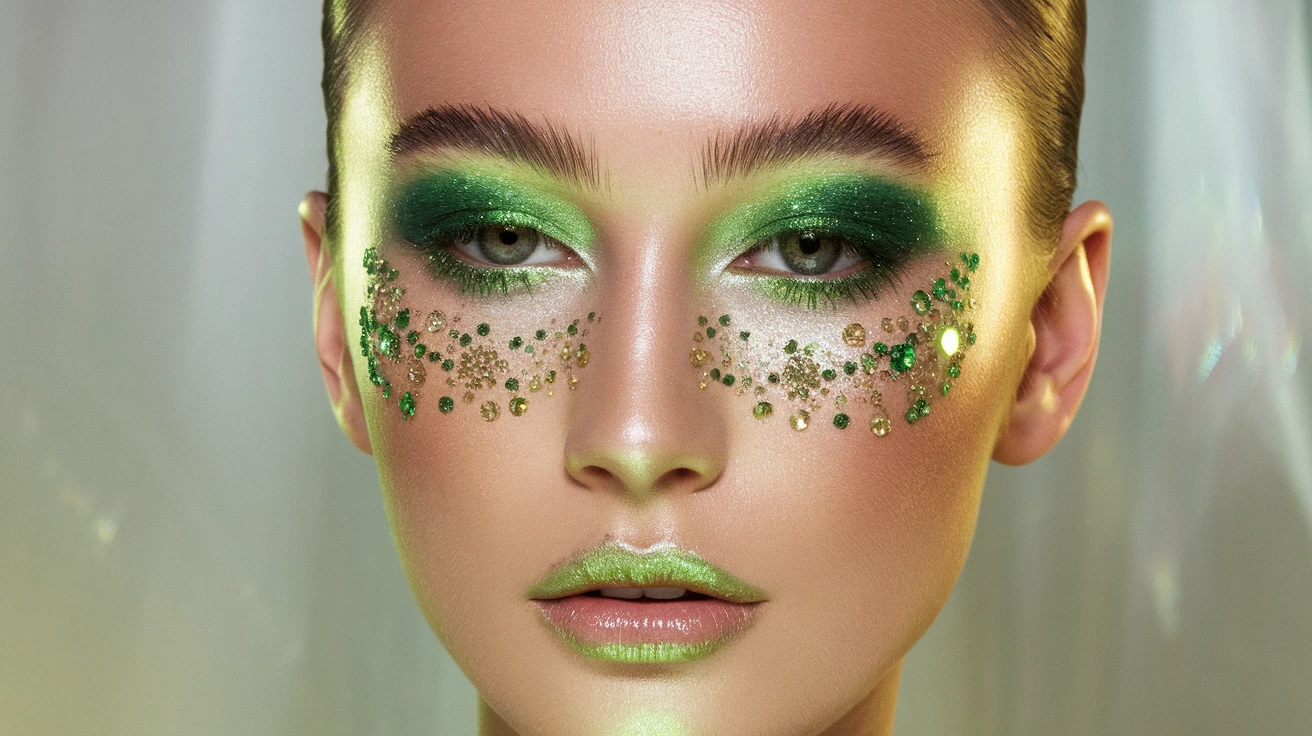 3. Emerald Glitter Glory
