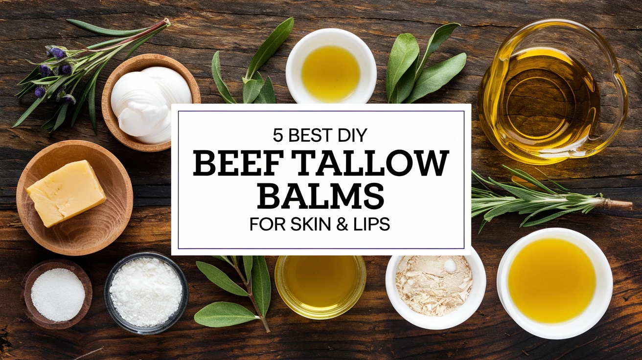5 Best DIY Beef Tallow Balms for Skin & Lips