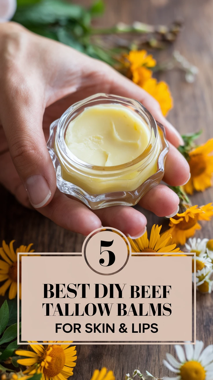 5 Best DIY Beef Tallow Balms for Skin & Lips