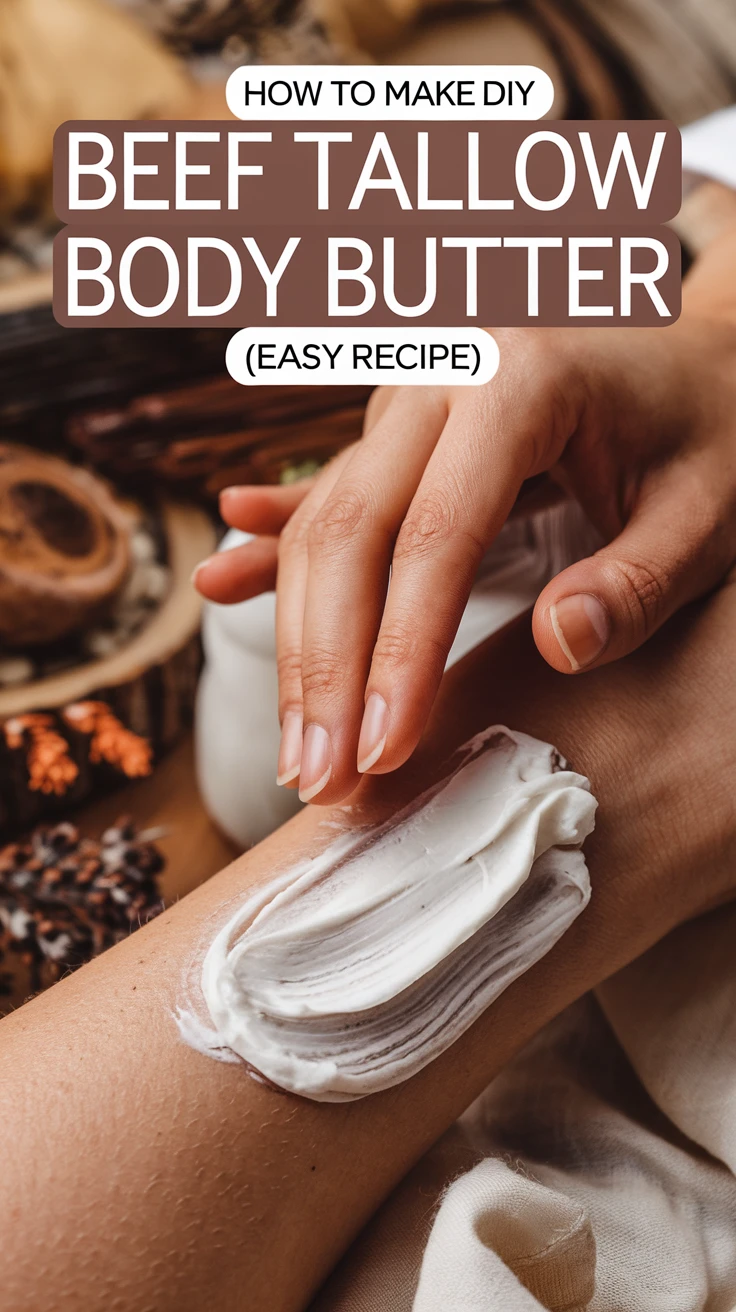 How to Make DIY Beef Tallow Body Butter (Easy Recipe)