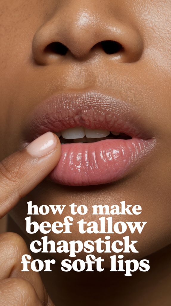 How to Make Beef Tallow Chapstick for Soft Lips