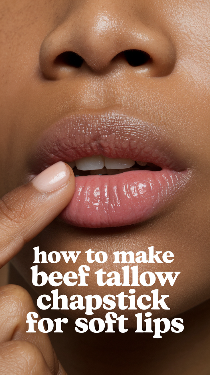 How to Make Beef Tallow Chapstick for Soft Lips