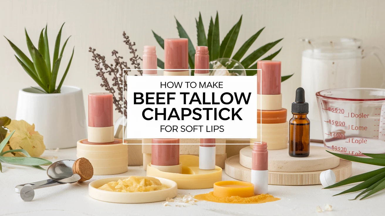 How to Make Beef Tallow Chapstick for Soft Lips