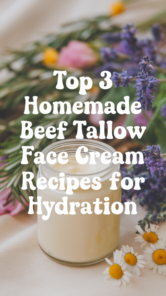 Top 3 Homemade Beef Tallow Face Cream Recipes for Hydration