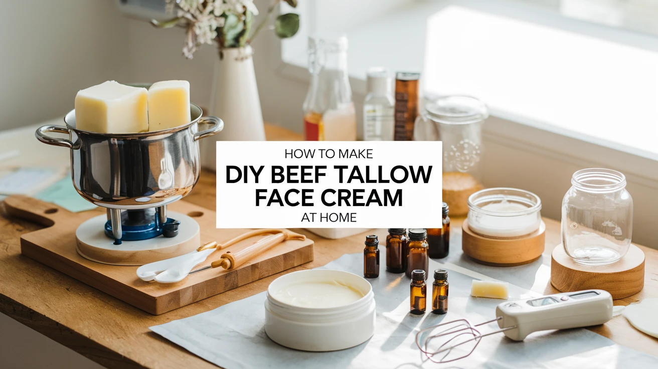 How to Make DIY Beef Tallow Face Cream at Home