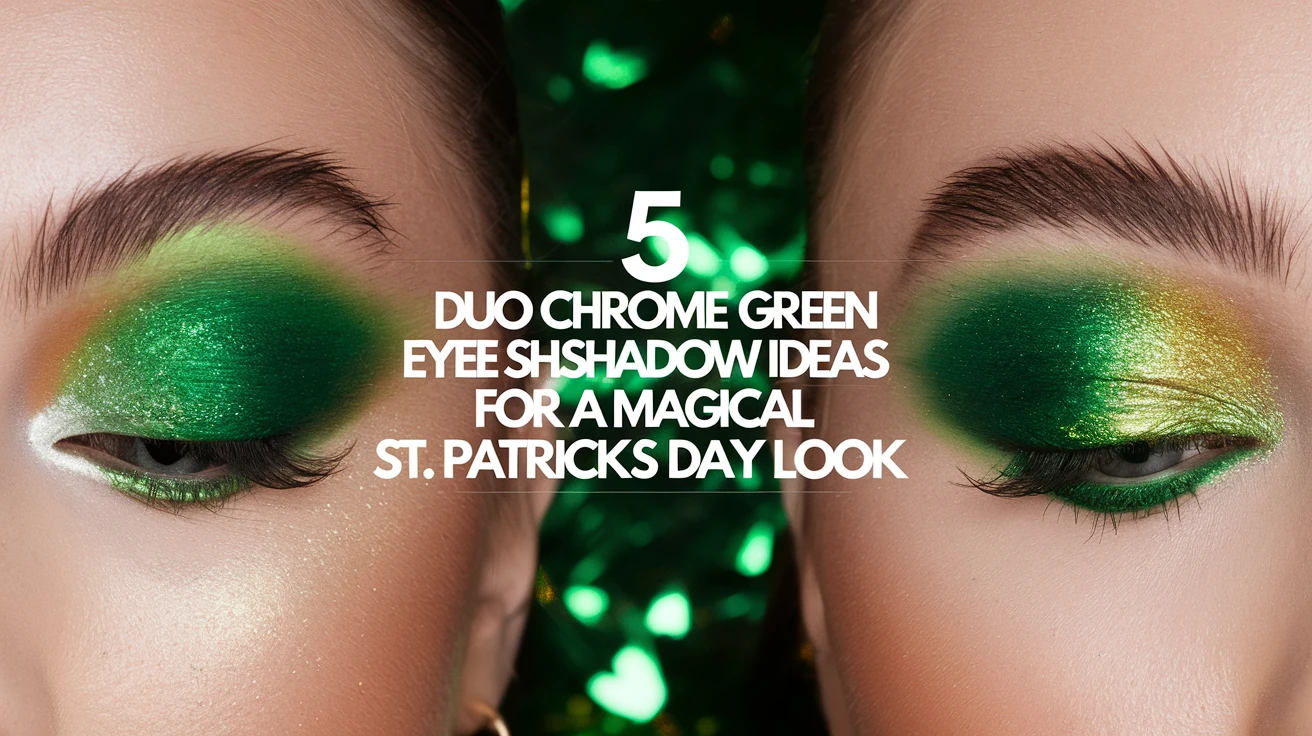 5 Duo Chrome Green Eyeshadow Ideas for a Magical St Patricks Day Look