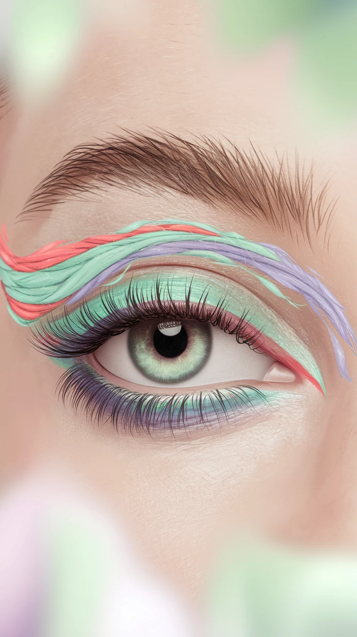 Easter Egg Color Pop - Playful Liner Look