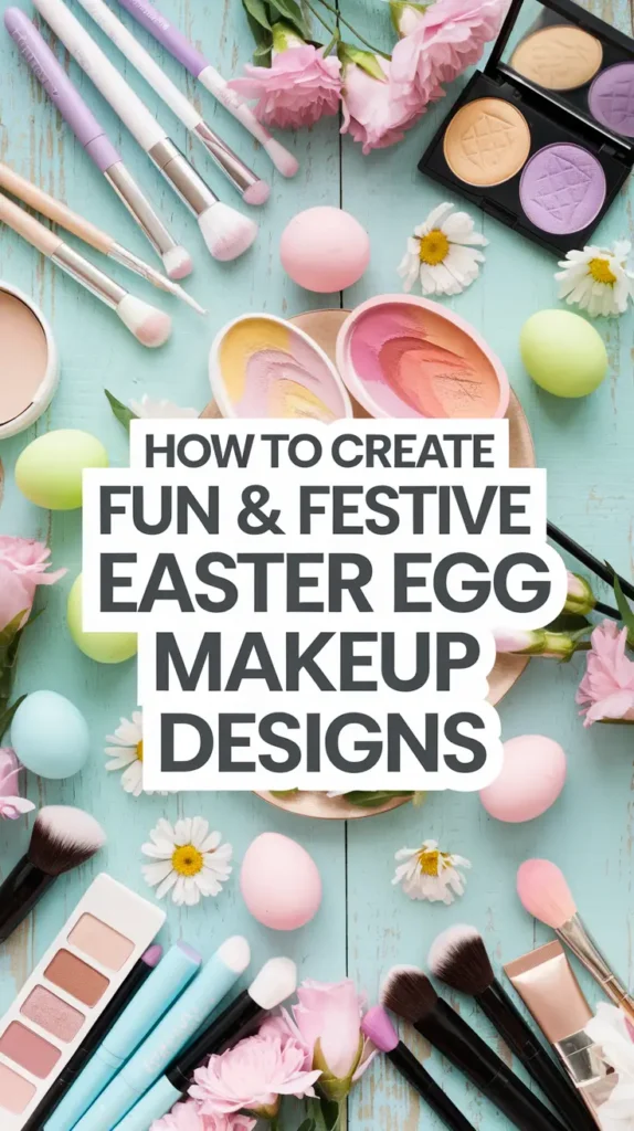 How to Create Fun & Festive Easter Egg Makeup Designs