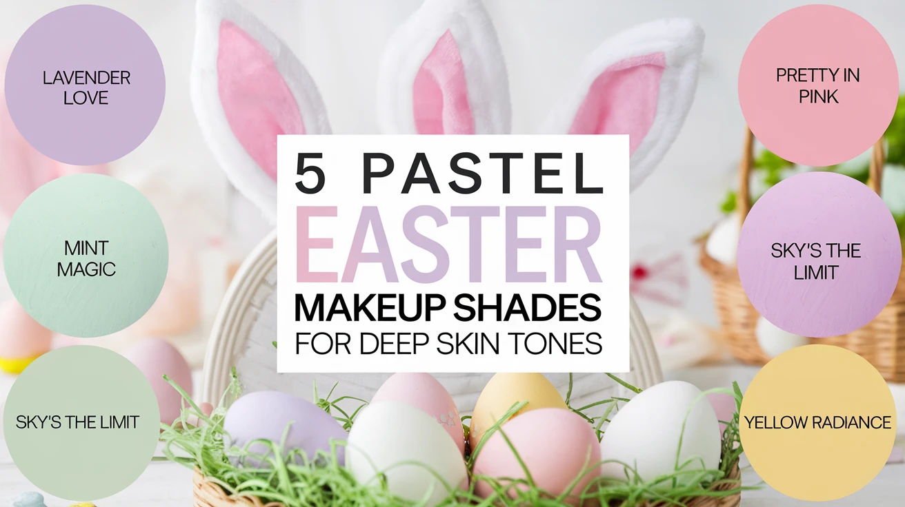 5 Pastel Easter Makeup Shades for Deep Skin Tones