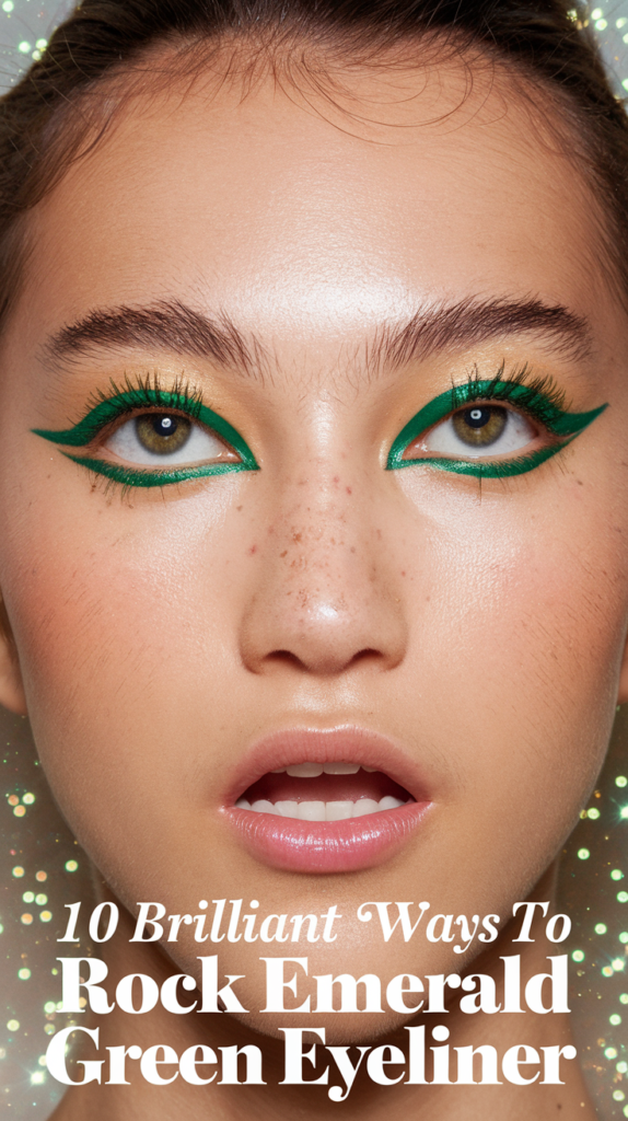10 Brilliant Ways to Rock Emerald Green Eyeliner