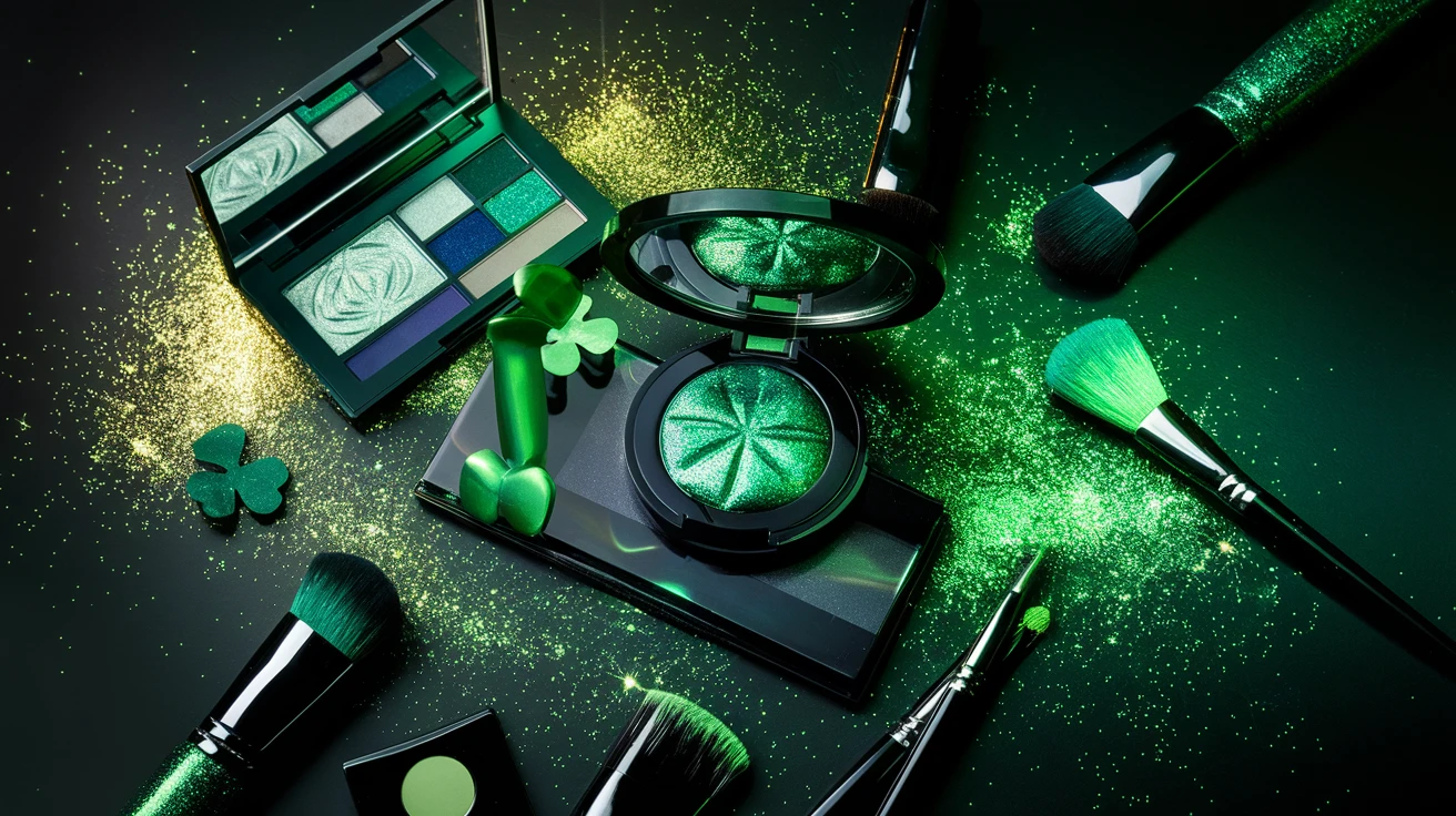 Glitter and Glamour: Sparkly Forest Green Magic