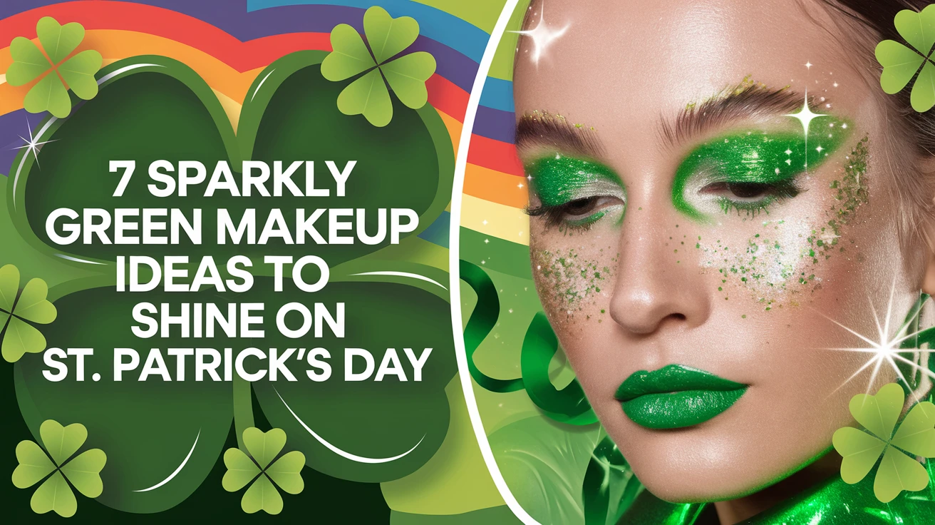 7 Sparkly Green Makeup Ideas to Shine on St Patricks Day