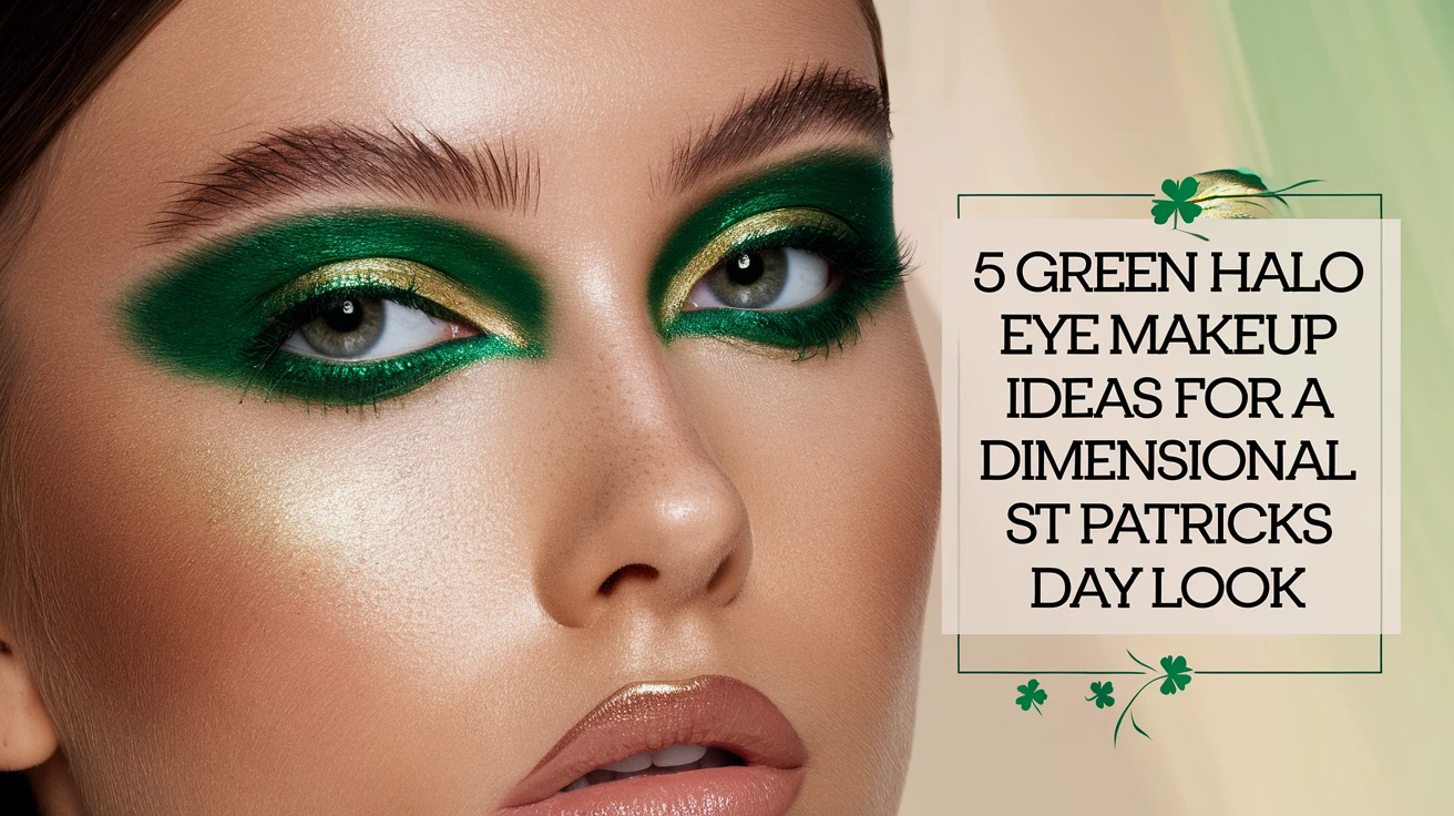 5 Green Halo Eye Makeup Ideas for a Dimensional St Patricks Day Look