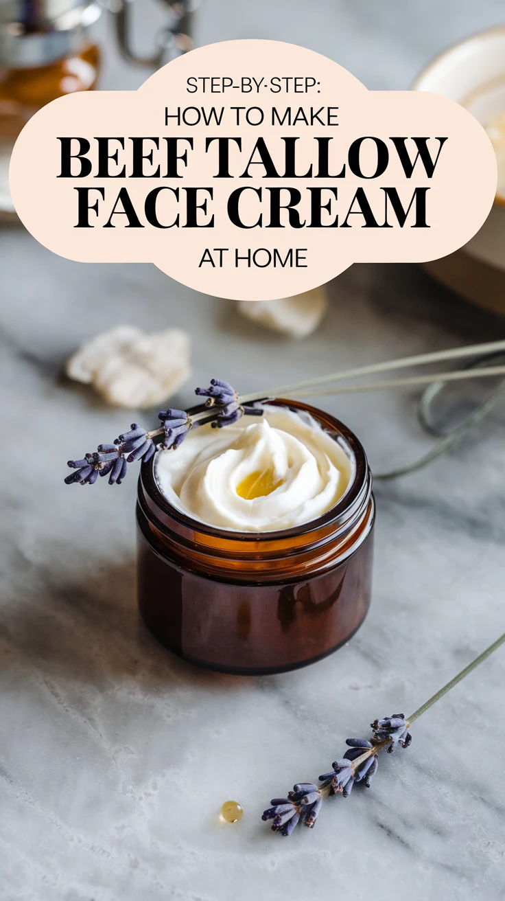 Step-by-Step: How to Make Beef Tallow Face Cream at Home