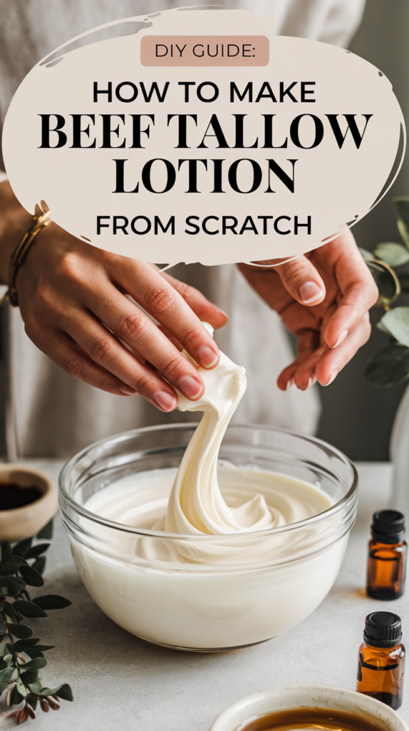 DIY Guide: How to Make Beef Tallow Lotion from Scratch