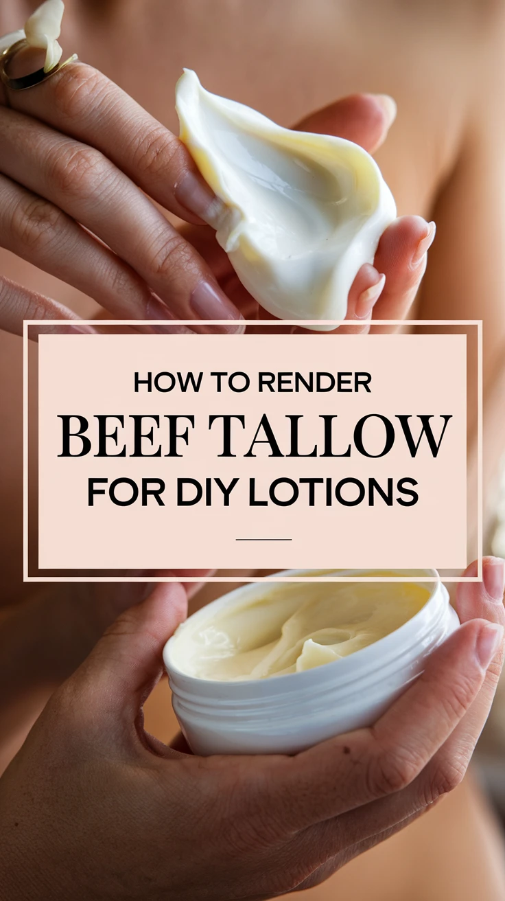 How to Render Beef Tallow for DIY Lotions