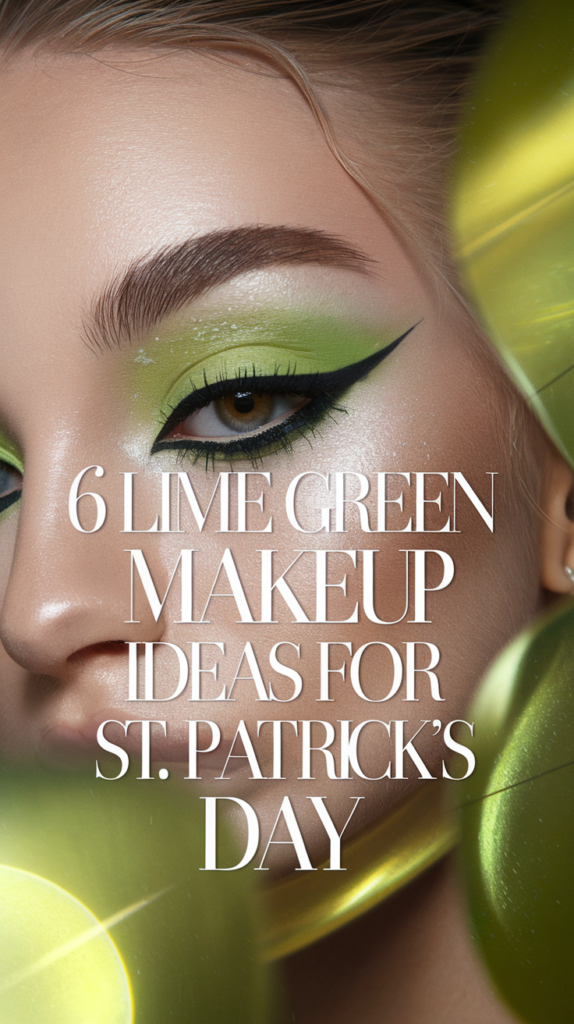 6 Lime Green Makeup Ideas for a Fresh and Playful St Patricks Day Look