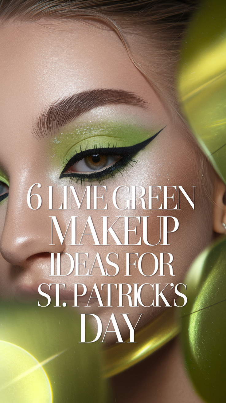 6 Lime Green Makeup Ideas for a Fresh and Playful St Patricks Day Look