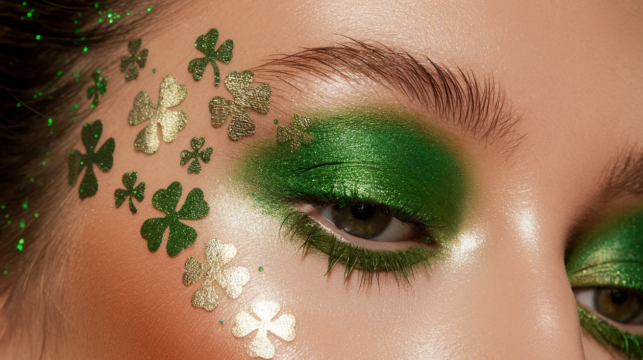 Lucky Charm Gold Foil Eye Design