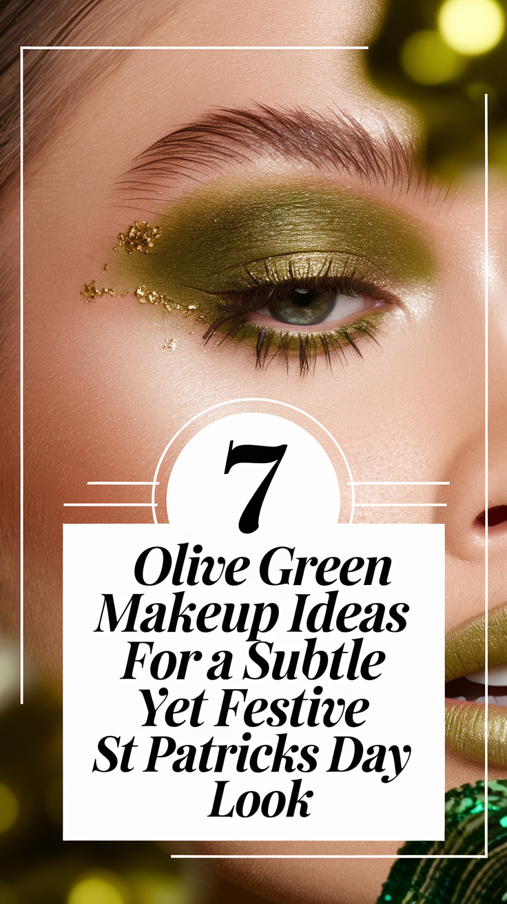 7 Olive Green Makeup Ideas for a Subtle Yet Festive St Patricks Day Look