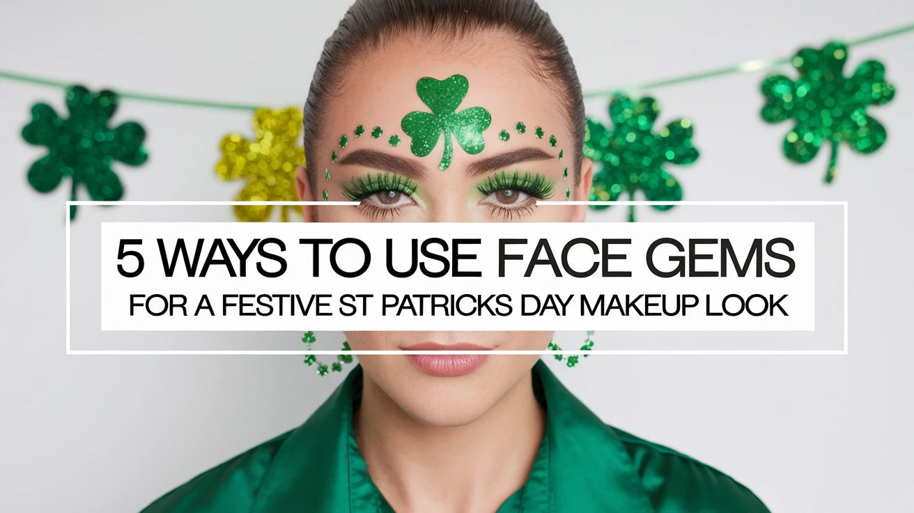 5 Ways to Use Face Gems for a Festive St Patricks Day Makeup Look