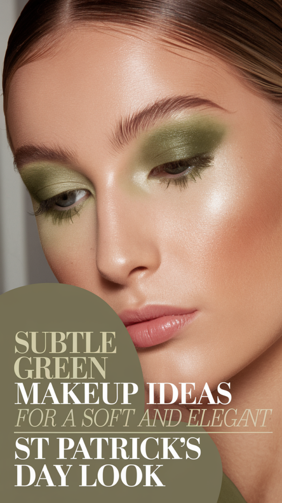7 Subtle Green Makeup Ideas for a Soft and Elegant St Patricks Day Look