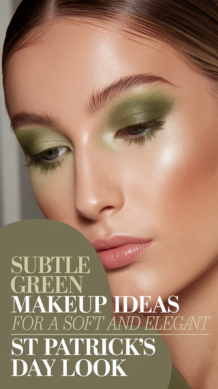 7 Subtle Green Makeup Ideas for a Soft and Elegant St Patricks Day Look