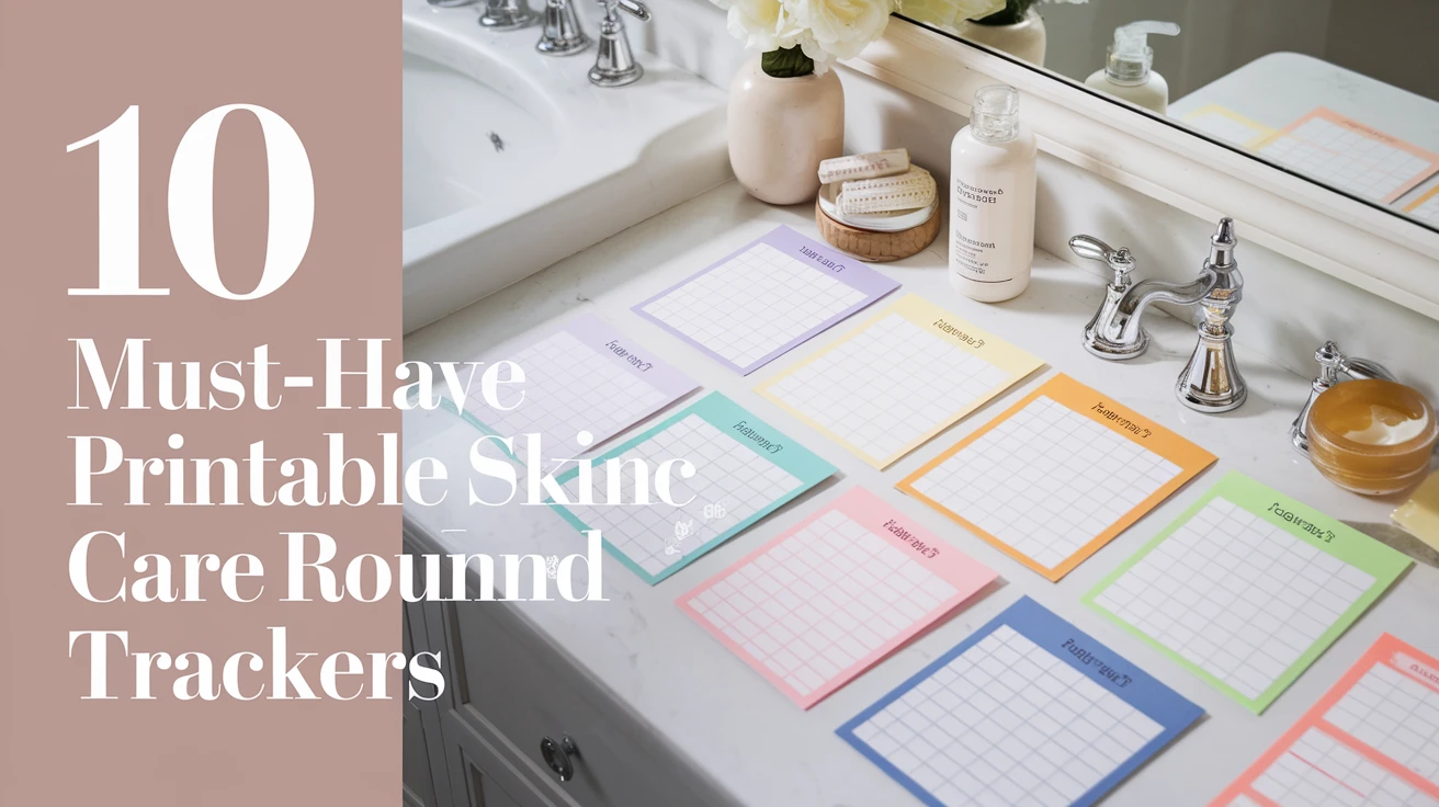 10 Must-Have Printable Skin Care Routine Trackers