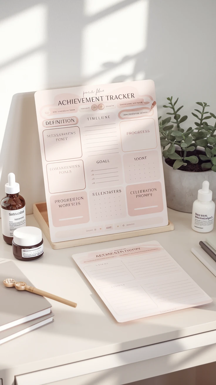 10. Skincare Goal Setting and Achievement Tracker