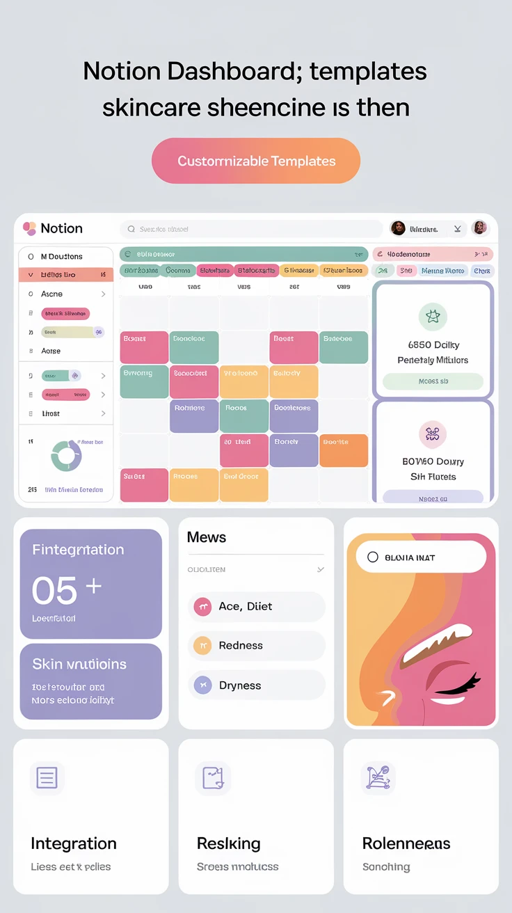 3. Notion Skincare Template: The Fully Customizable DIY Tracker