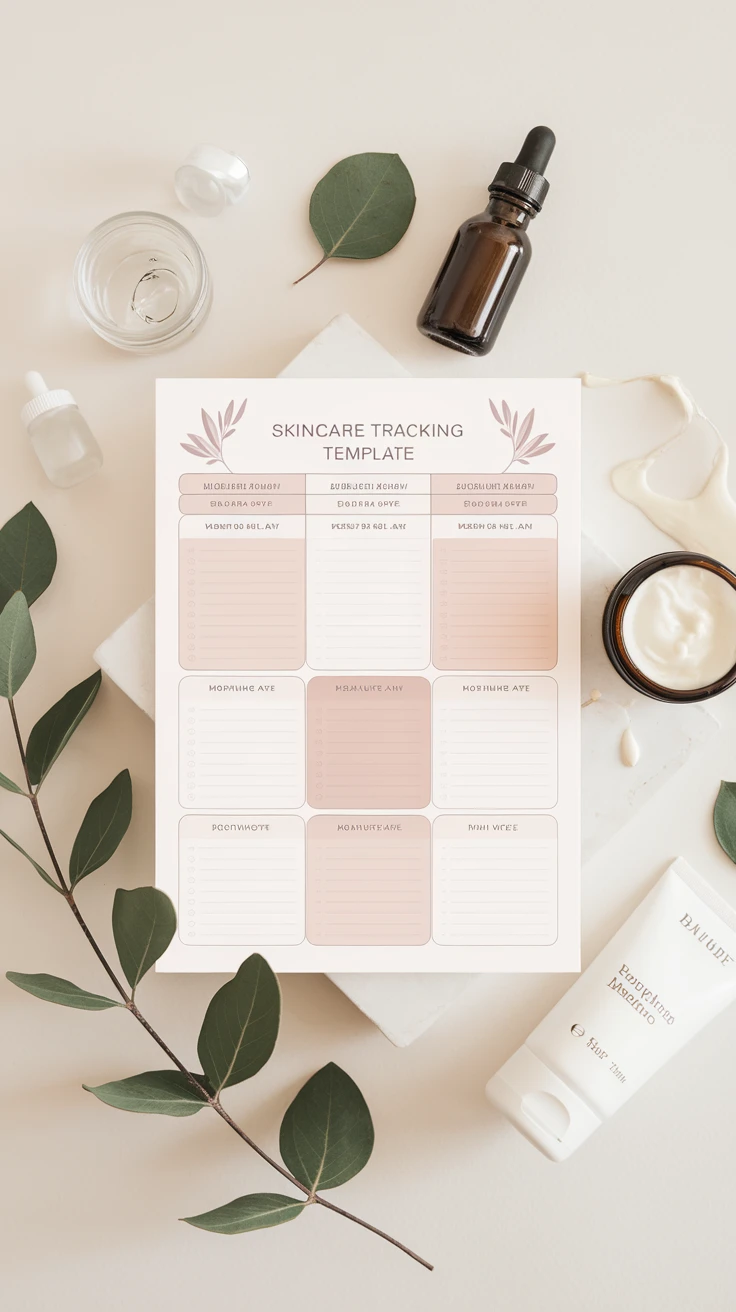 3. Printable Minimalist Tracking Templates