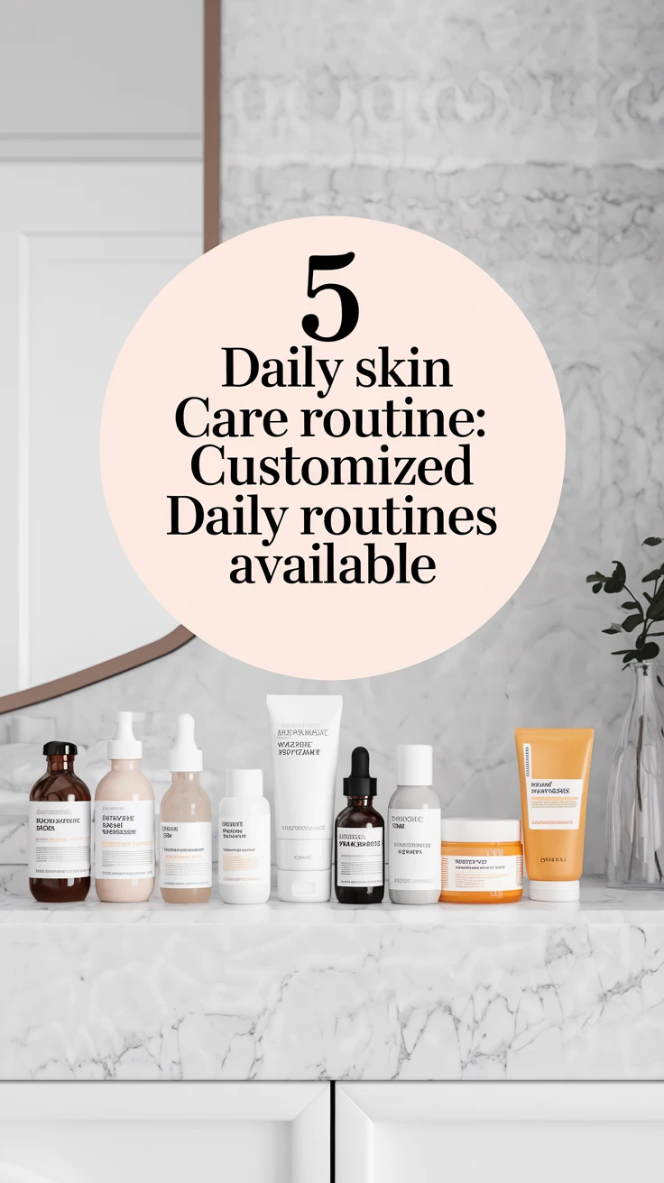 5 Daily Skin Care Routine: Customized Daily Routines Available