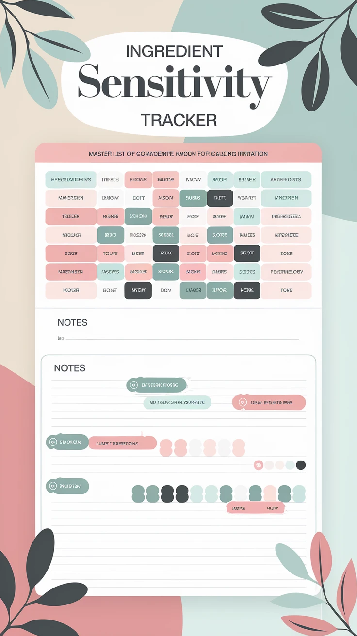 5. Ingredient Sensitivity Tracker