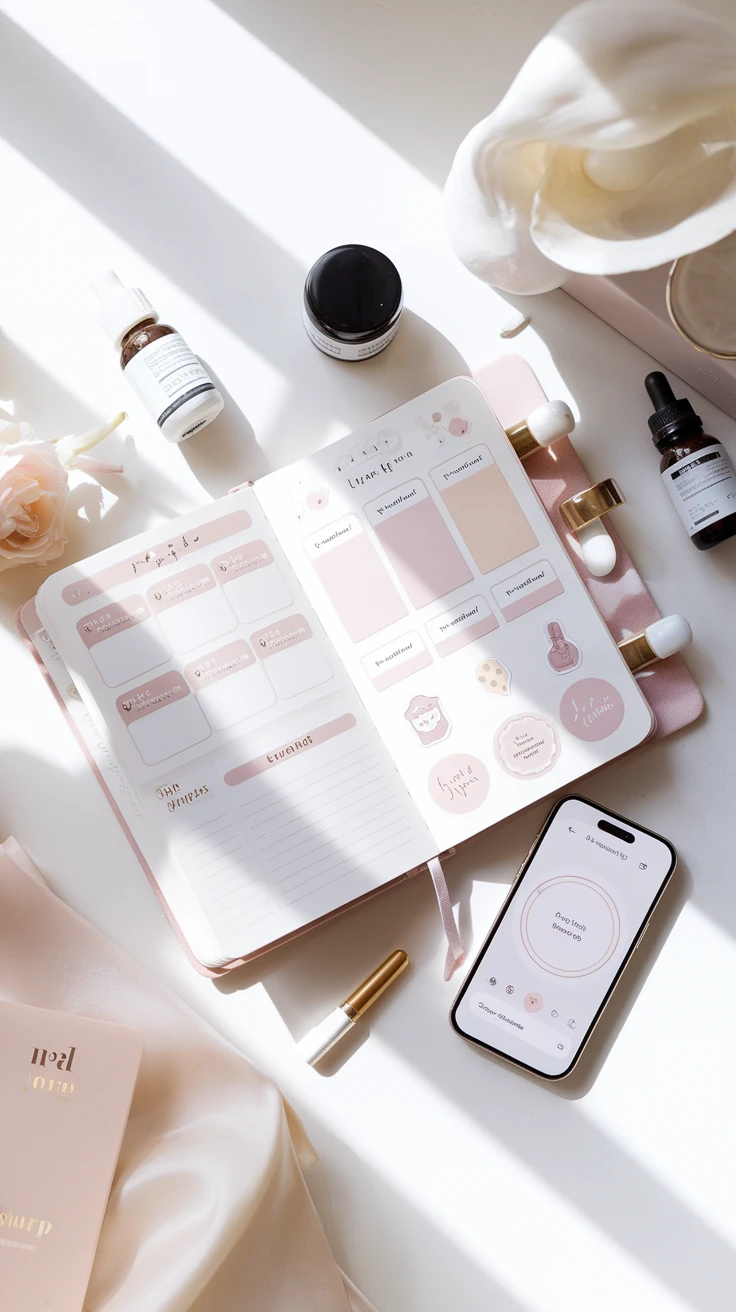 5. Skincare Diary: The Hybrid Paper-Digital Customizable Tracker