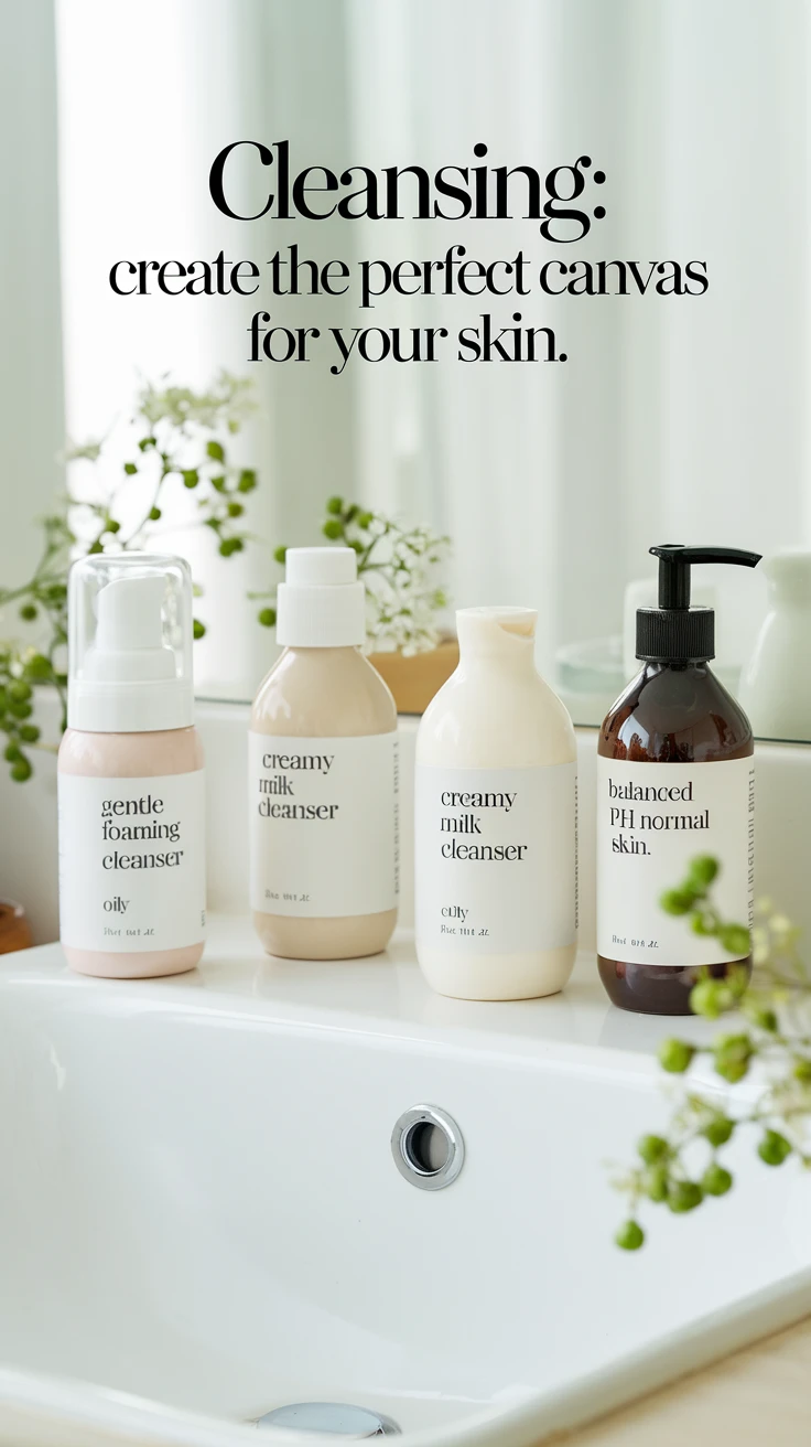 Step 1: Cleansing - The Foundation of Your Simple Skincare Routine