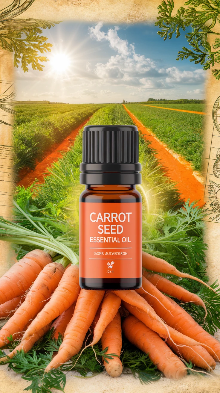 8. Carrot Seed Essential Oil