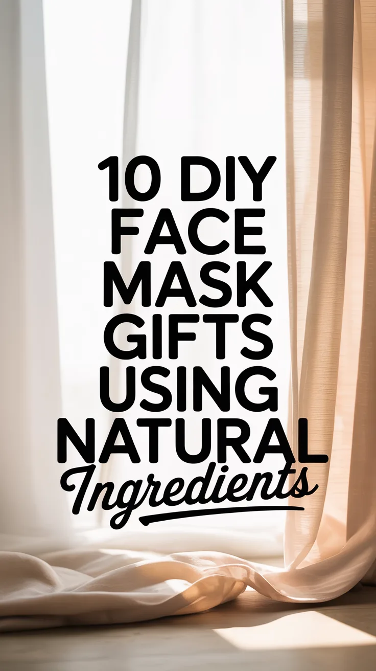 10 DIY Face Mask Gifts Using Natural Ingredients – Pinterest image