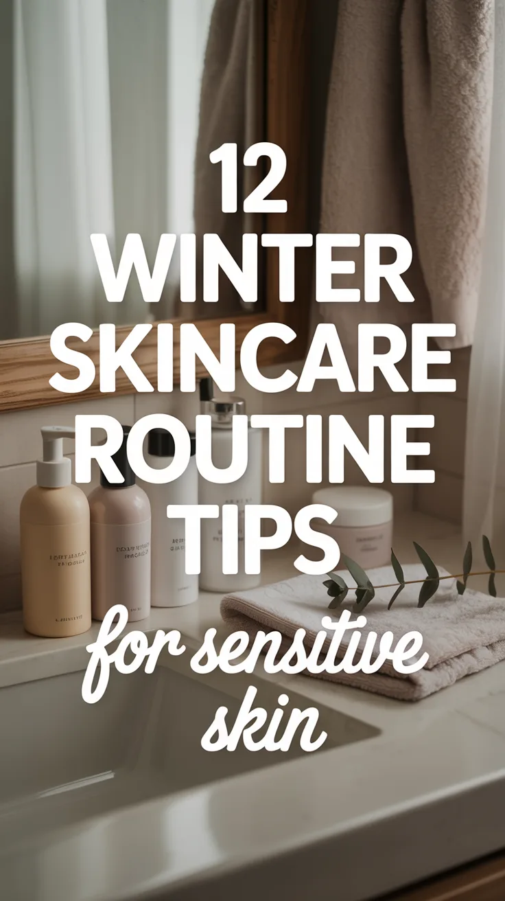 12 Winter Skincare Routine Tips for Sensitive Skin – Pinterest image
