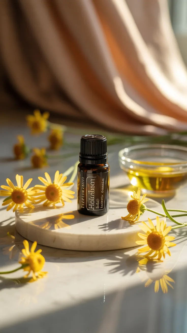 3. Helichrysum Essential Oil: The Premium Scar Fader