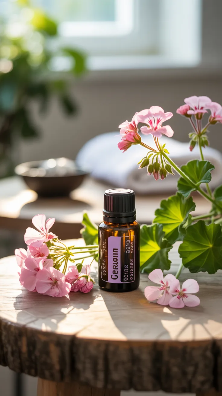 6. Geranium Essential Oil