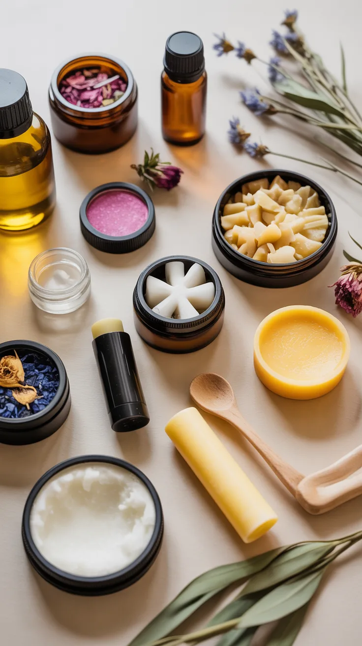 Essential Materials for DIY Beauty Gifts illustrative image