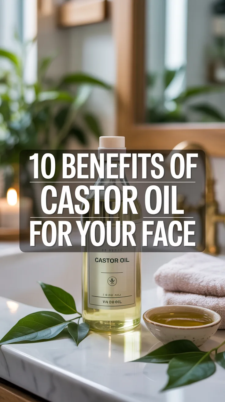 10 Benefits of Castor Oil for Your Face – Pinterest image