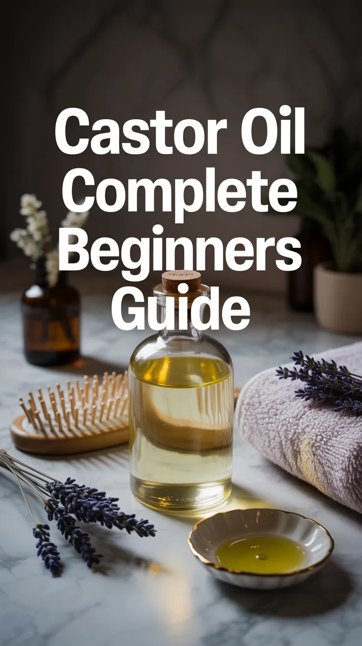 Castor Oil: Complete Beginner's Guide – Pinterest image