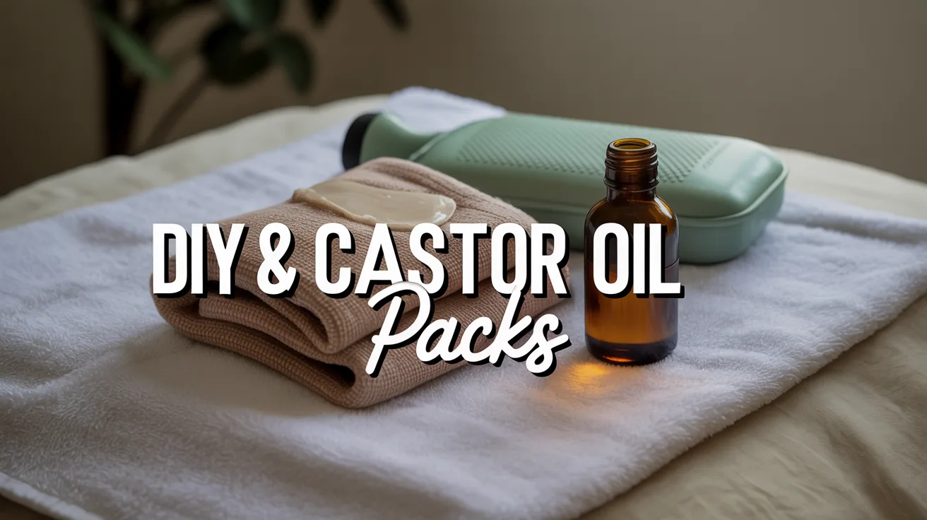 Products used to assemble a castor oil pack