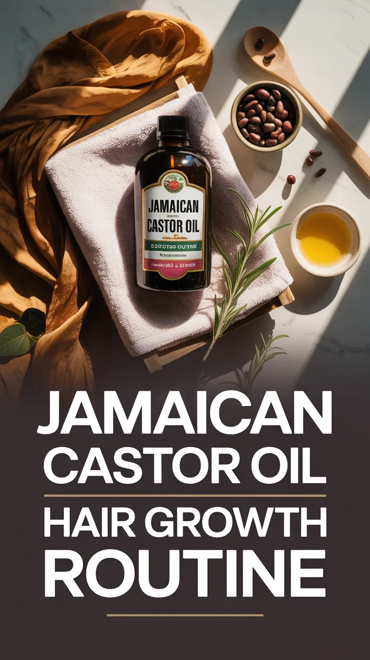 How to Build a Jamaican Castor Oil Hair Growth Routine That Works – Pinterest image