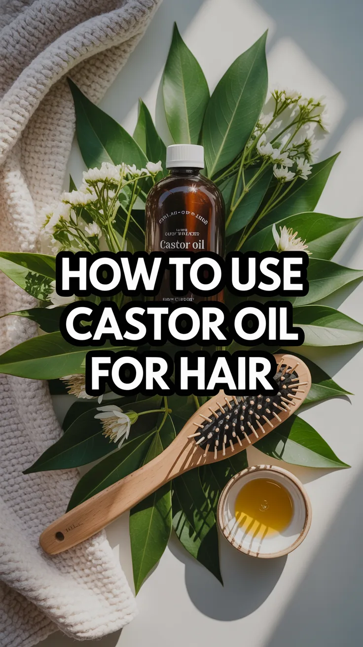 How to Use Castor Oil for Hair – Pinterest image