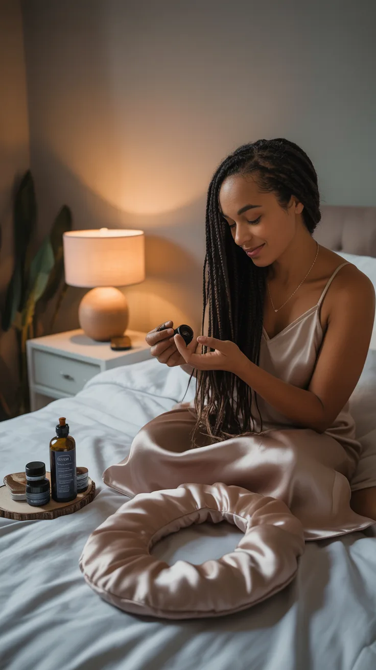 Overnight Hair Treatment with Black Castor Oil
